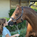 Licol Belle & Bow à surpiqûres fantaisie - Poney