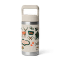 Bouteille d'eau pour enfants YETI Rambler avec bouchon en paille de couleur assortie 355 ml
