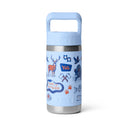 Bouteille d'eau pour enfants YETI Rambler avec bouchon en paille de couleur assortie 355 ml