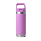 Bouteille d'eau YETI Rambler avec bouchon en paille de couleur assortie 532 ml