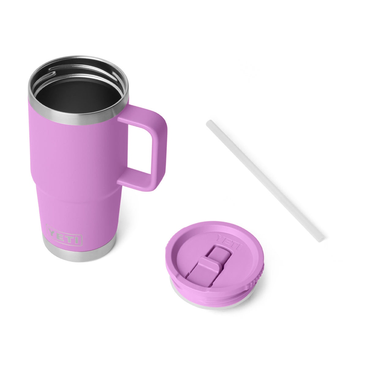 YETI Rambler Travel Mug W/ Colour-Matched Straw Lid 591 mL