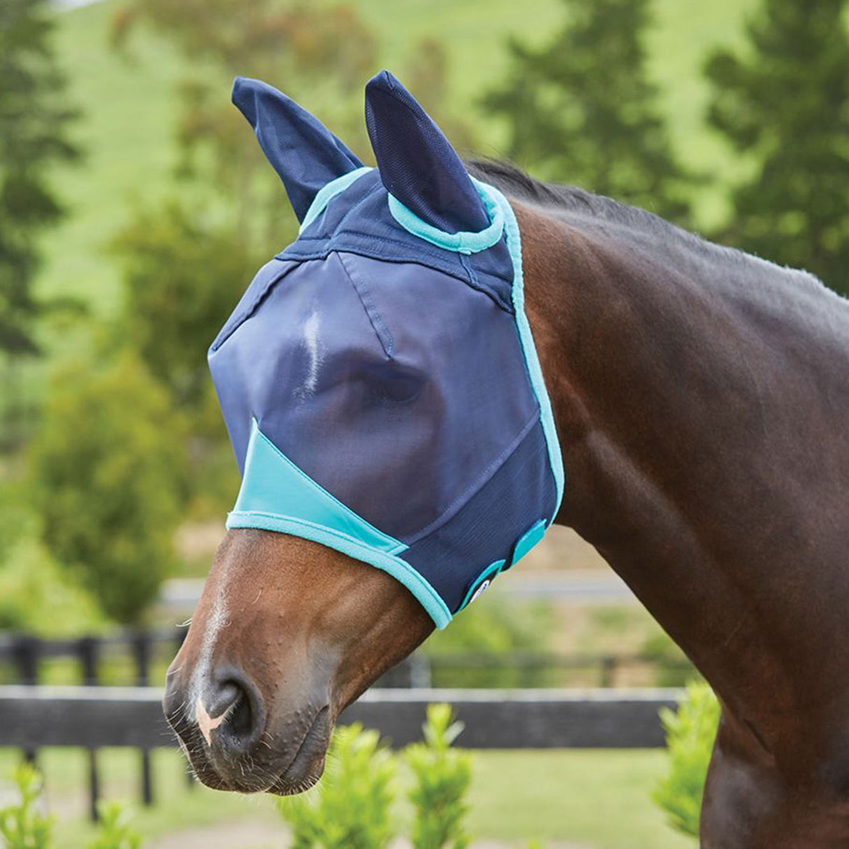 Masque de cheval WeatherBeeta Comfitec en maille fine avec oreilles