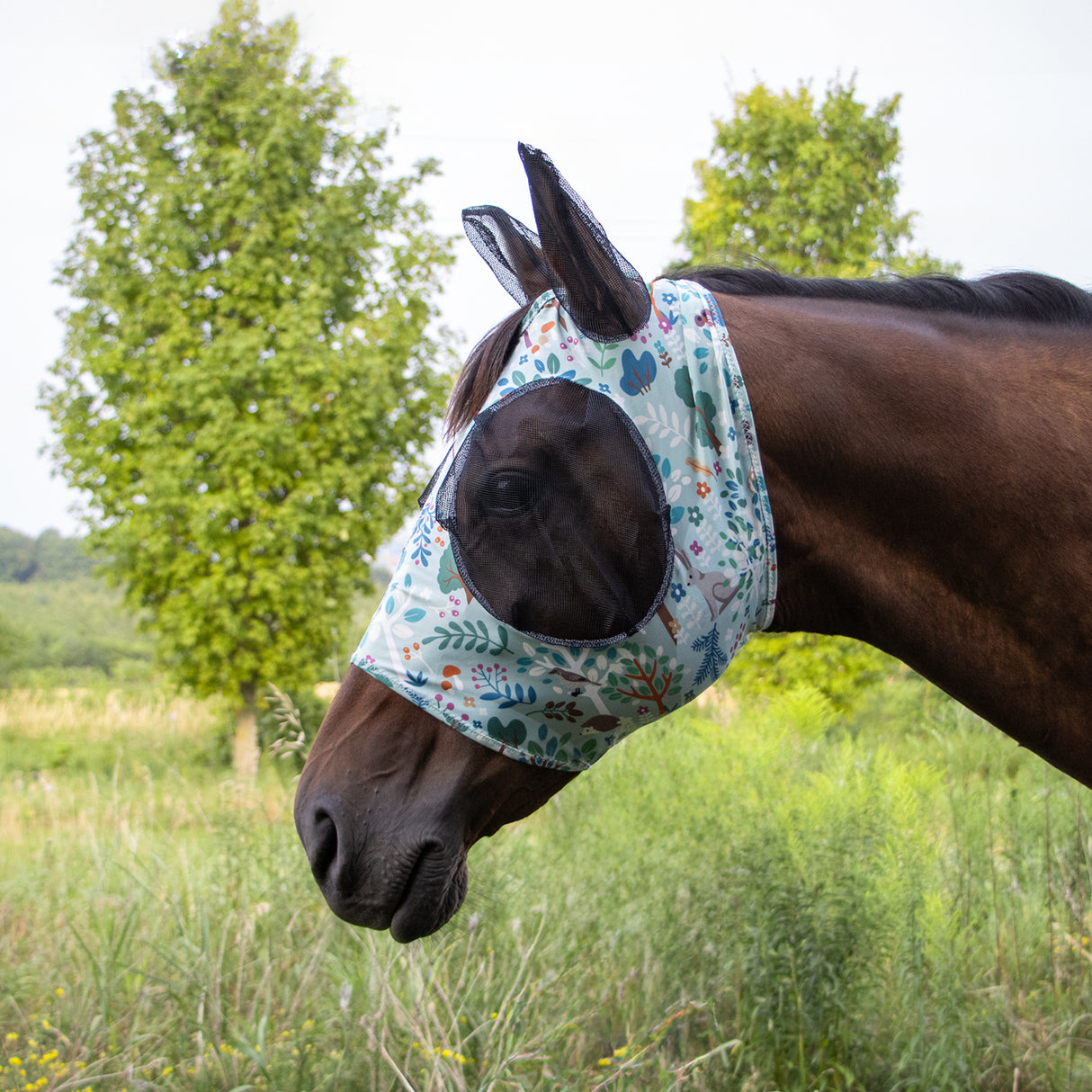Masque anti-mouches Supra en Lycra avec ouverture pour la mèche