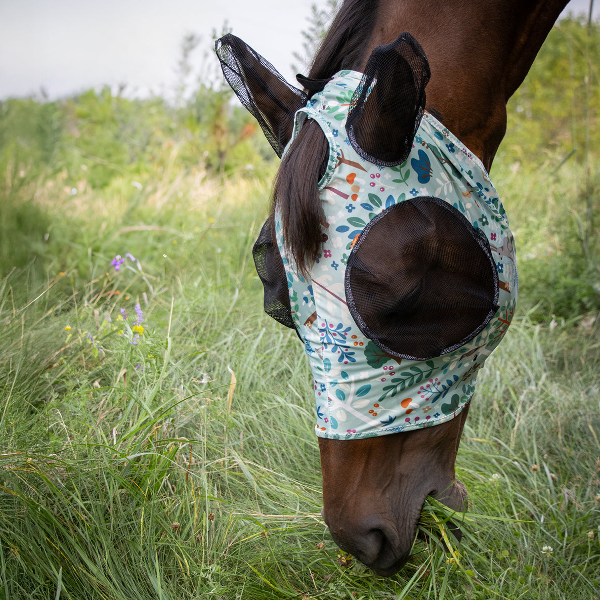 Masque anti-mouches Supra en Lycra avec ouverture pour la mèche