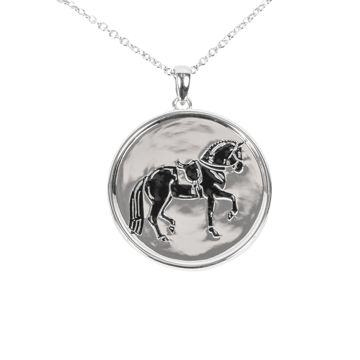 Cinto by Kelly Herd Black Dressage Medallion Necklace