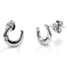 Kelly Herd - Boucles d'oreilles en forme de fer à cheval avec pierre unique