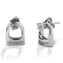Boucles d'oreilles Kelly Herd Stud avec petites vestes à étriers anglais