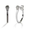 Kelly Herd Post Back Nail Hoop Earrings