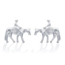Boucles d’oreilles Kelly Herd – Western Pleasure avec cavalier