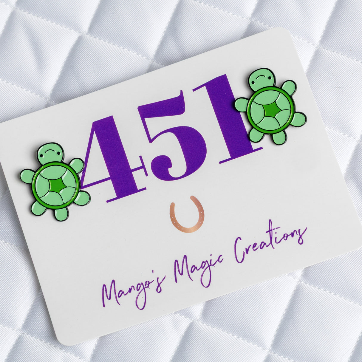 Épingles numérotées Tortue Magique de Mango
