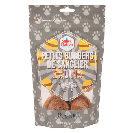 This & That Gourmet Boar Sliders Friandises pour chien 142 g