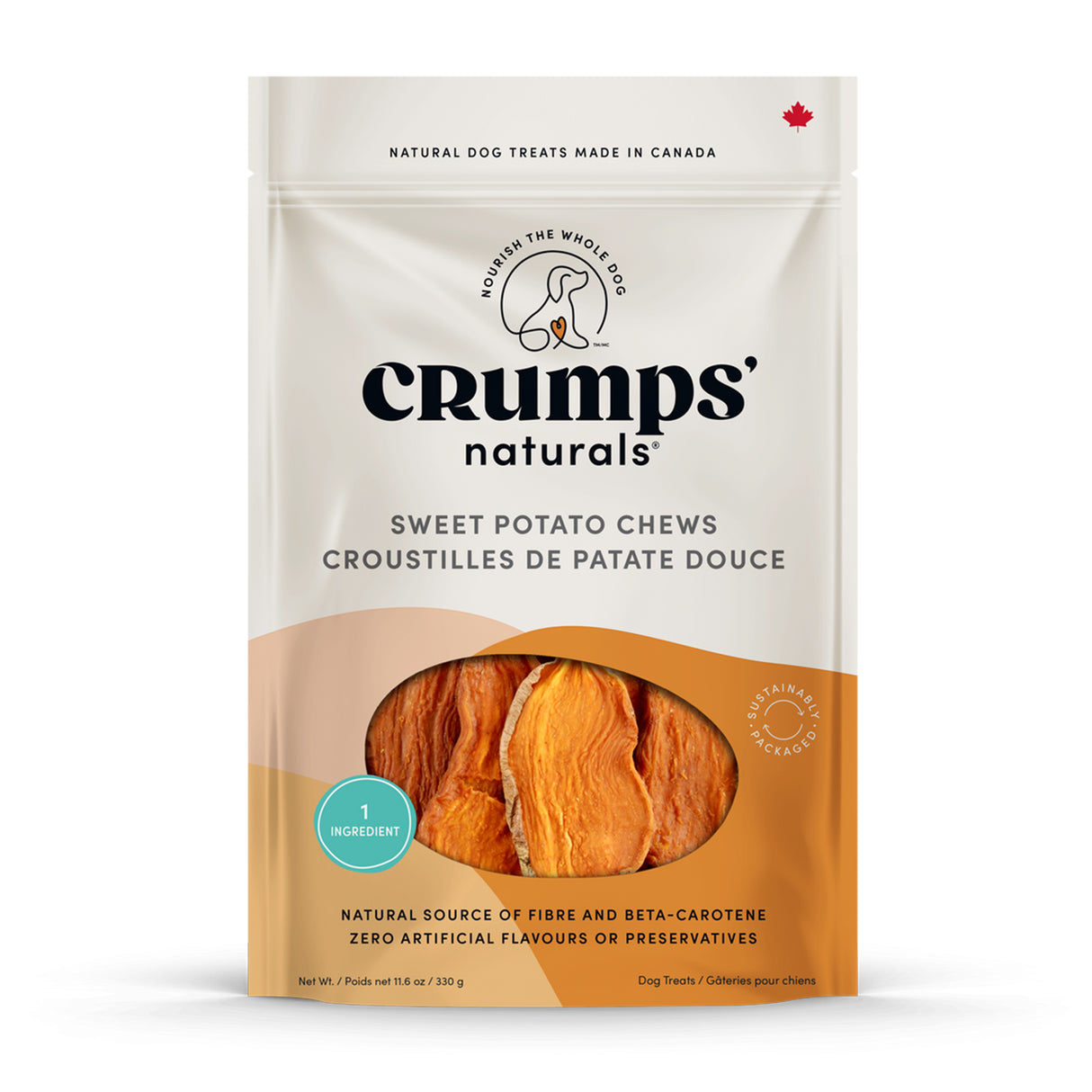 Crumps Sweet Potato Chews 330 g