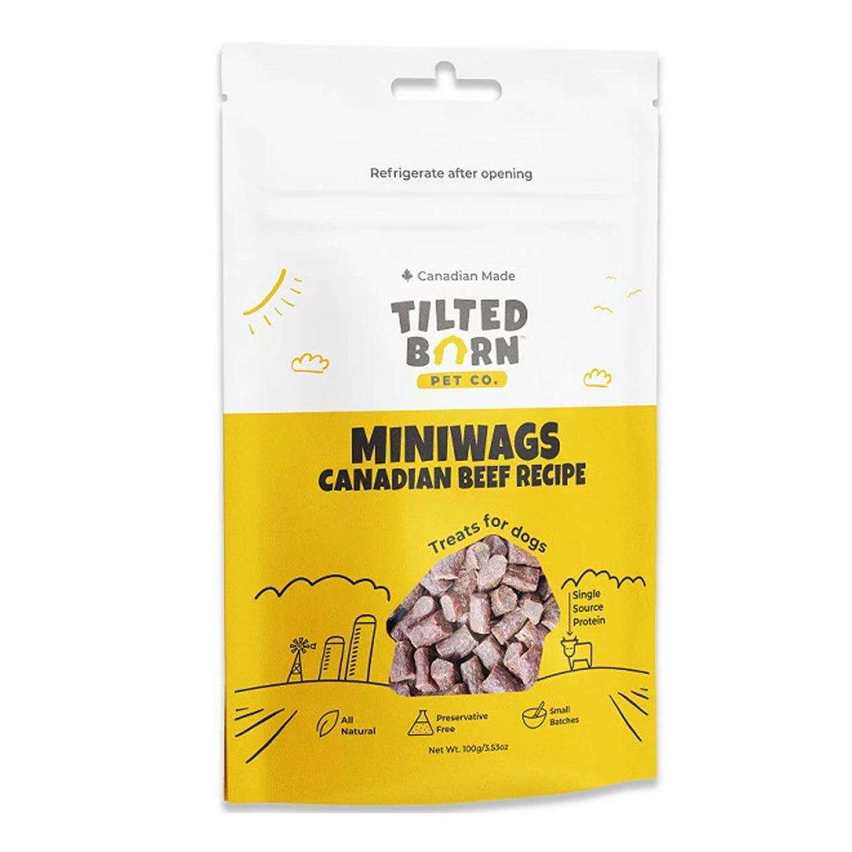 Tilted Barn Canadian Beef Miniwags 100 g