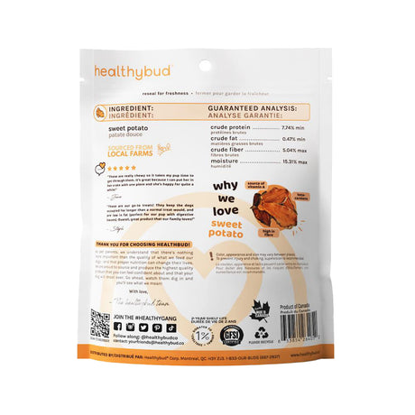 Healthybud Sweet Potato Dog Treat 5.6 Oz