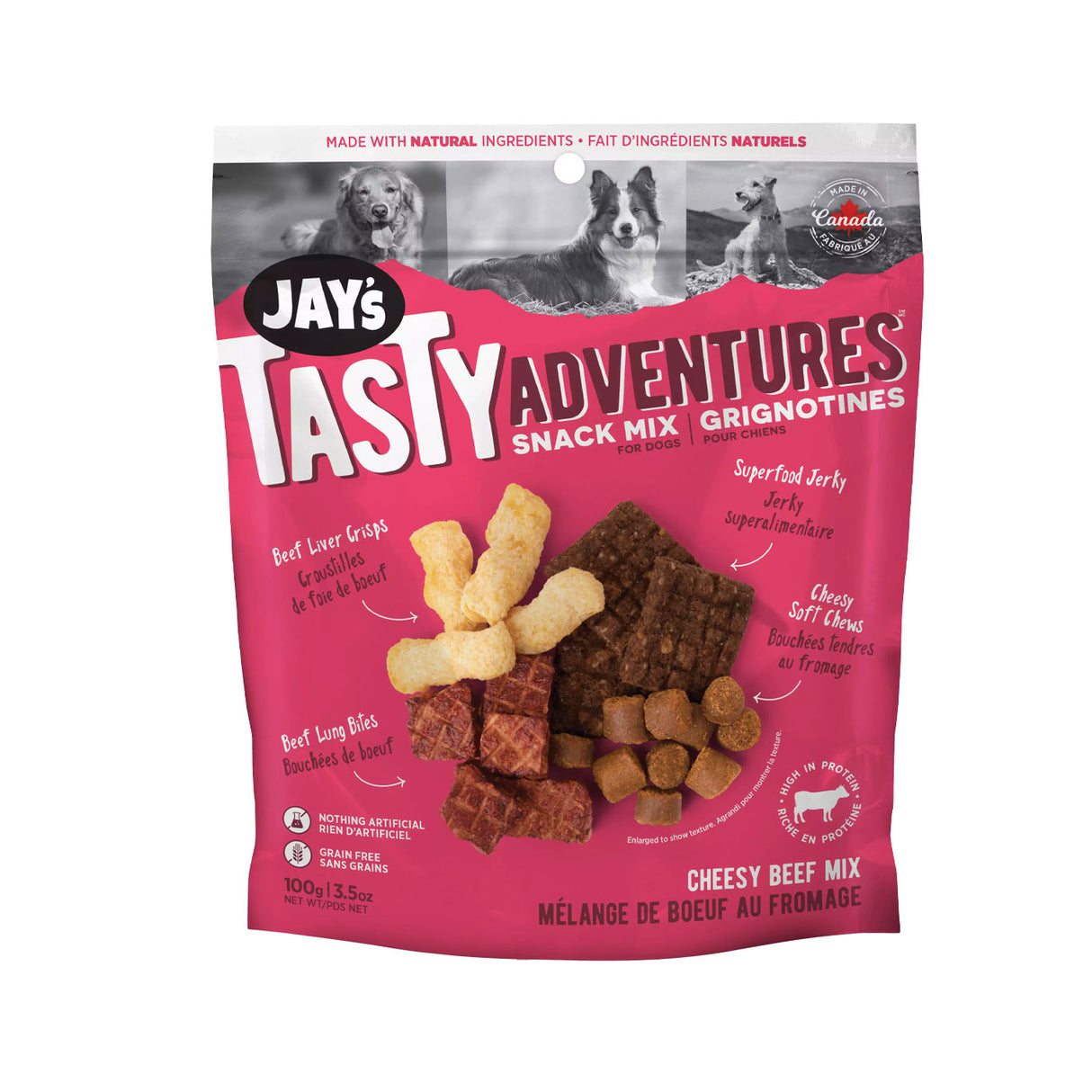 Jay's Tasty Adventures Cheesy Beef Snack Mix 100 g