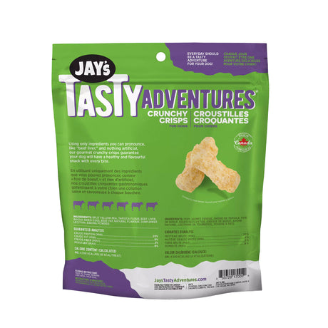 Chips croustillantes aux pois jaunes et au foie de bœuf Jay's Tasty Adventures 170 g
