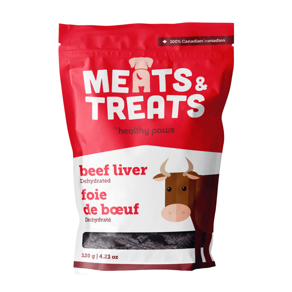 Healthy Paws Meats & Treats Dehydrated Beef Liver 120 g