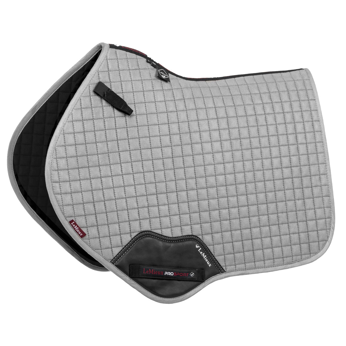 LeMieux Tapis de selle carré en daim à contact étroit Vert chasseur LeMieux Tapis de selle carré en daim à contact étroit Vert chasseur