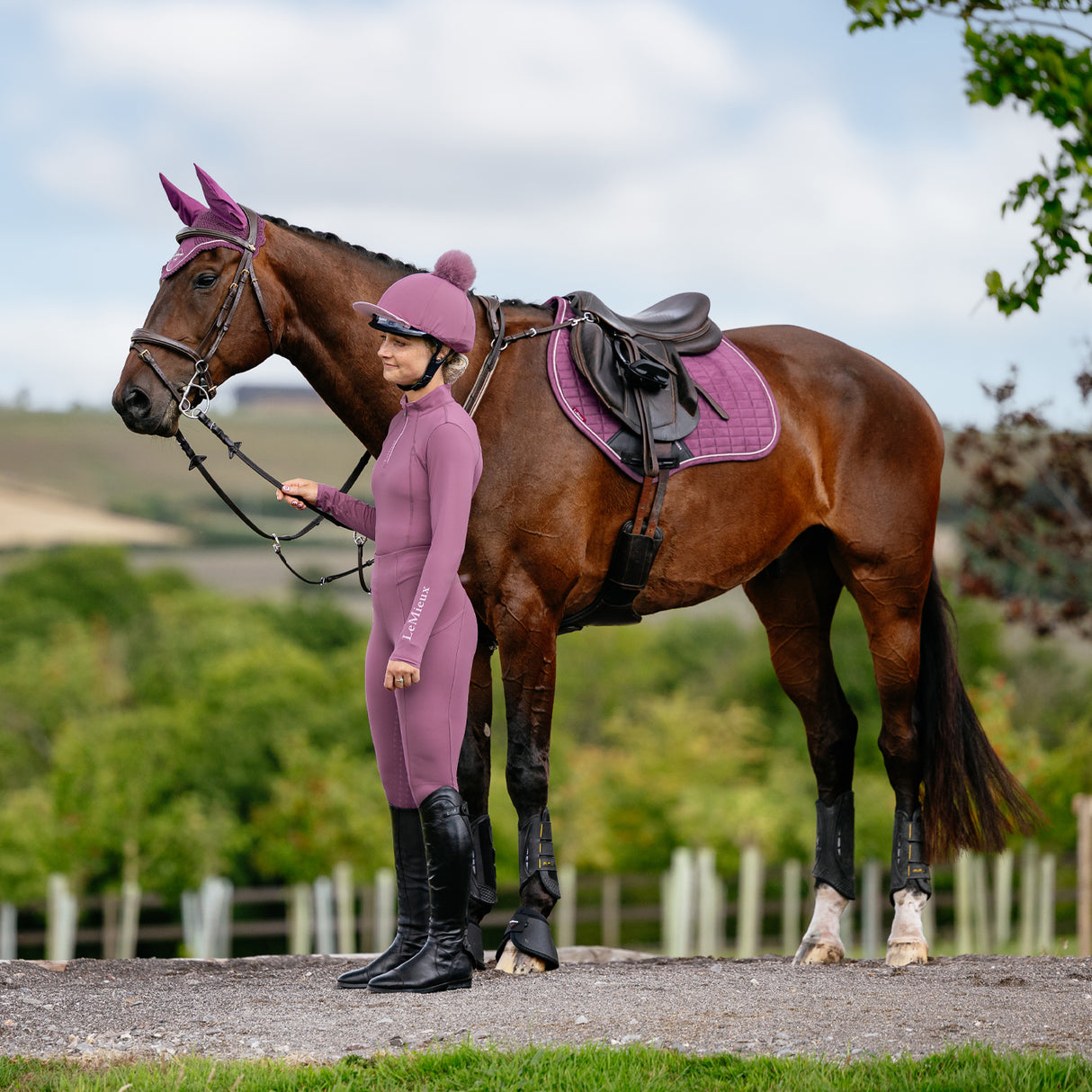 LeMieux Suede Close Contact Square Saddle Pad
