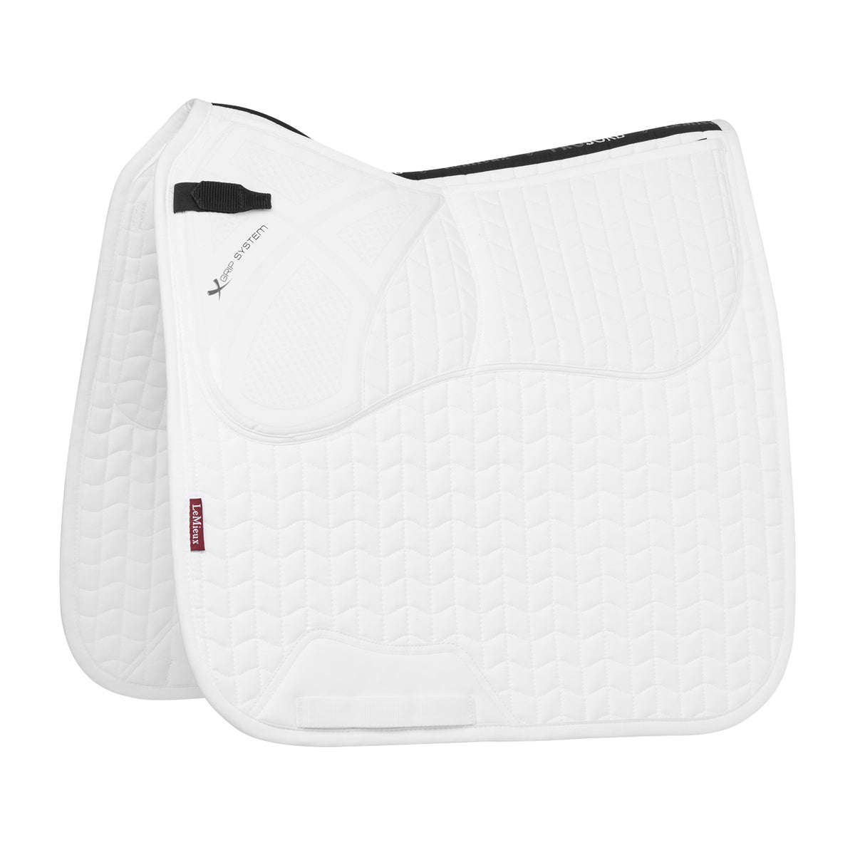 Tapis de selle de dressage LeMieux ProSorb uni à deux poches