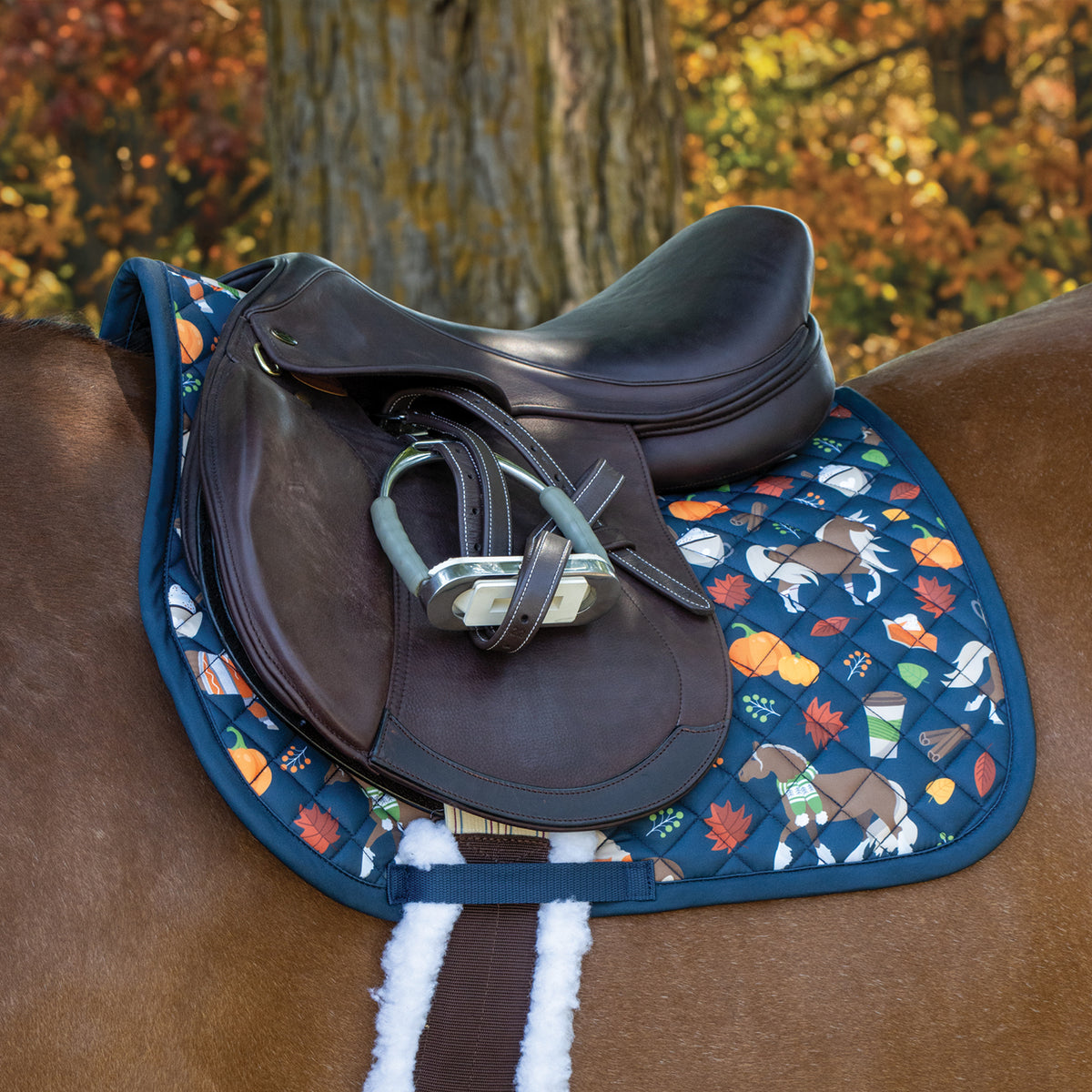Pumpkin Spice Ponies x Shedrow All Purpose Saddle Pad