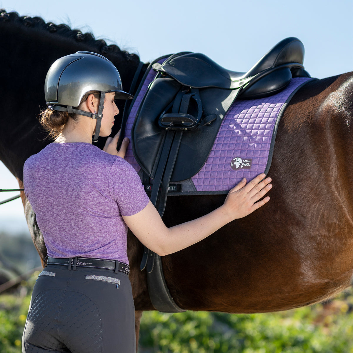 Tapis de Selle de Dressage LeMieux Earth