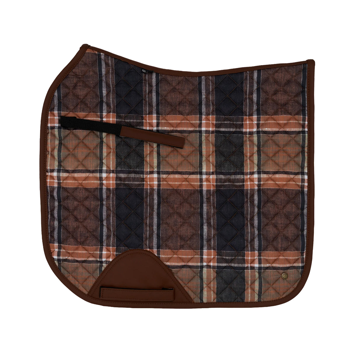 Tapis de selle de dressage à carreaux Cypress Field Sixteen - Texte manquant