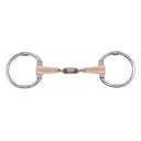 Jake Adams Eggbutt Fixed Gag Double Jointed Leather Bit W/ Lozenge