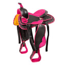 Selle synthétique pour poney western Silverline