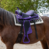Selle synthétique pour poney western Silverline