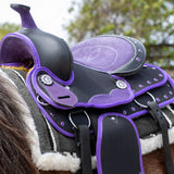 Selle synthétique pour poney western Silverline