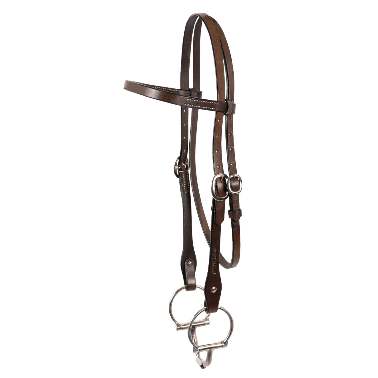 Copper Canyon Bridle Leather Browband Headstall W/ Ties