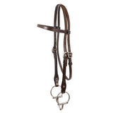 Copper Canyon Bridle Leather Browband Headstall W/ Ties