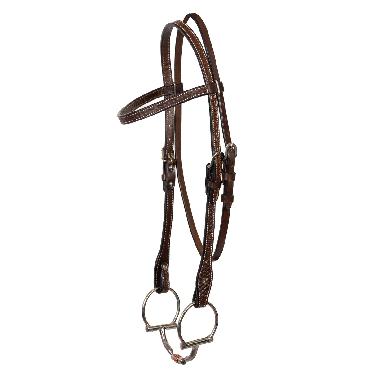 Copper Canyon Basket Tooling Browband Headstall