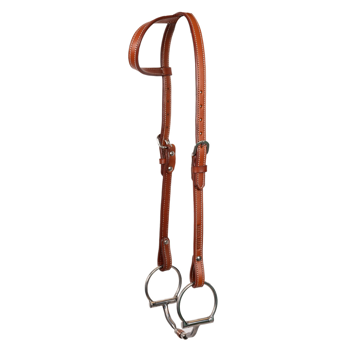 Copper Canyon Finished Leather One Ear Headstall W/ Chicago Screws