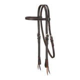 Bride à frontal pour poney Royal King, cuir lisse