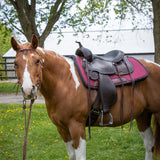 Tapis de selle de ranch profilé en laine diamantée