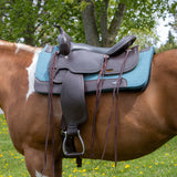 Tapis de selle western en feutre confortable pressé à la vapeur Professional's Choice