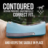Tapis de selle western en feutre confortable pressé à la vapeur Professional's Choice