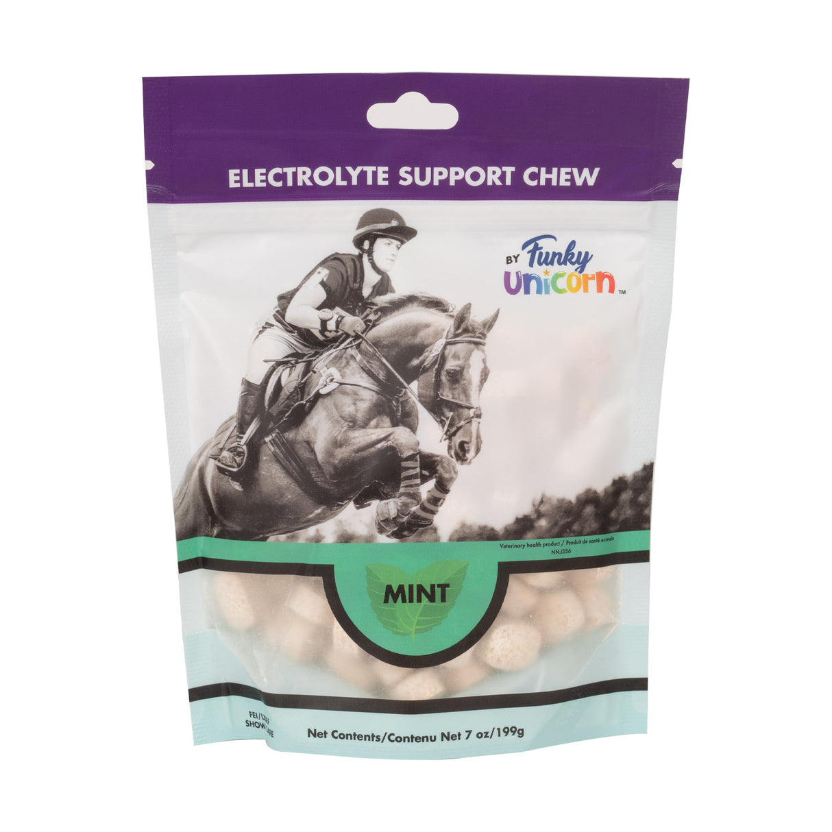 Funky Unicorn Electrolyte Chews Mint 7 oz.