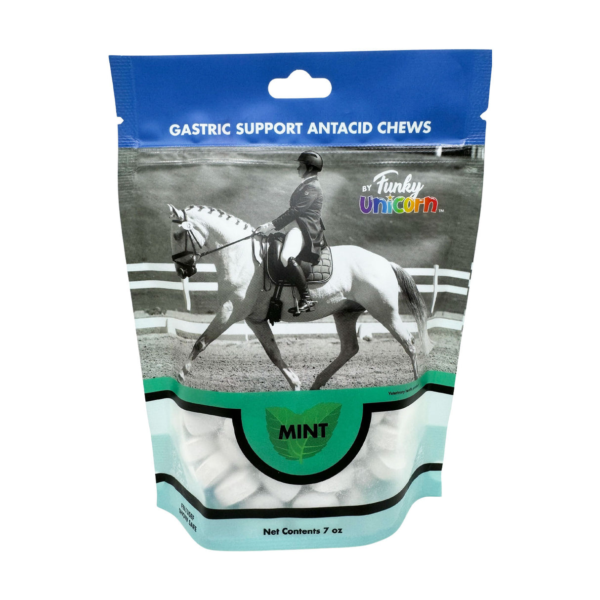 Funky Unicorn Gastric Support Chews Menthe 198 g