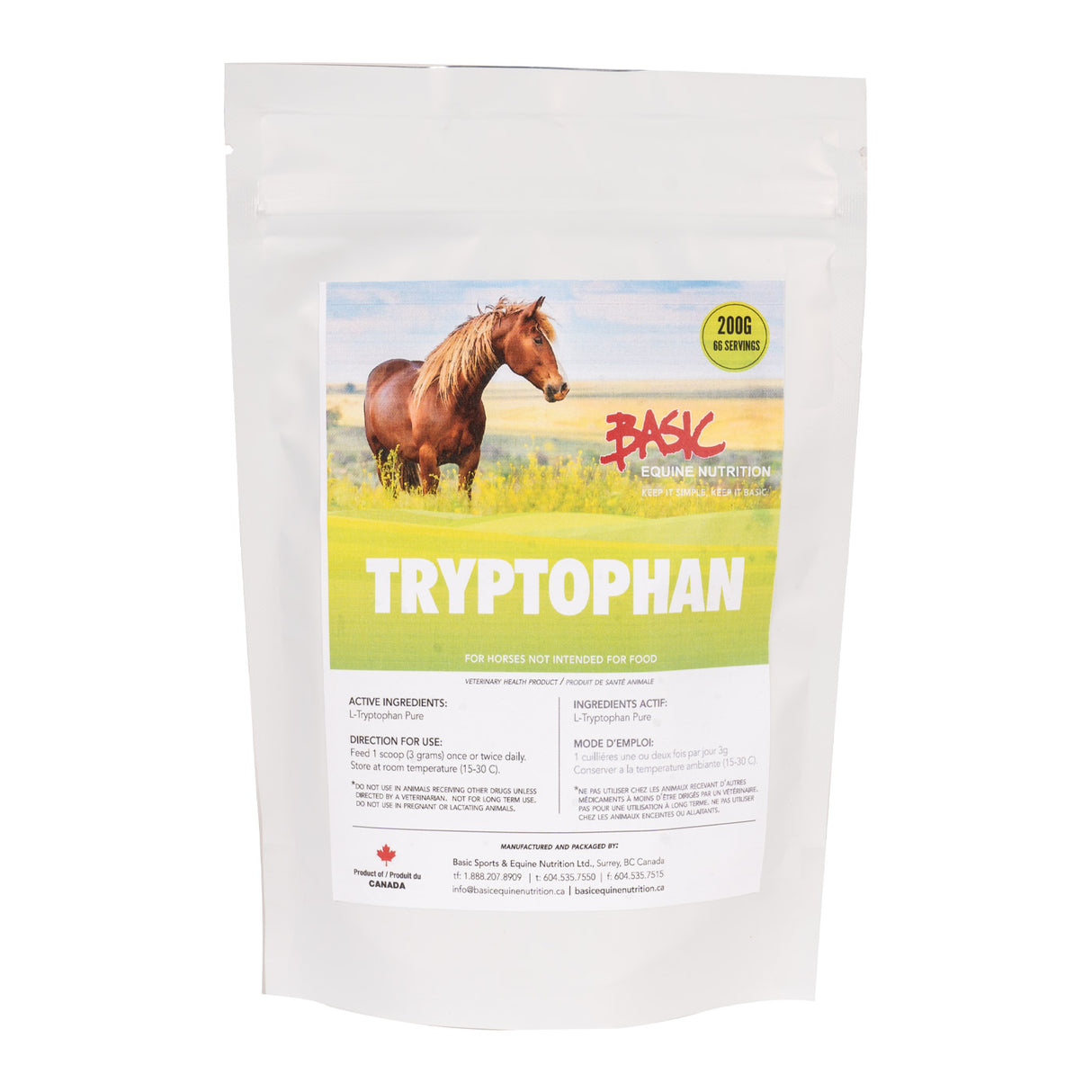 Basic Equine Nutrition Tryptophan 200 g