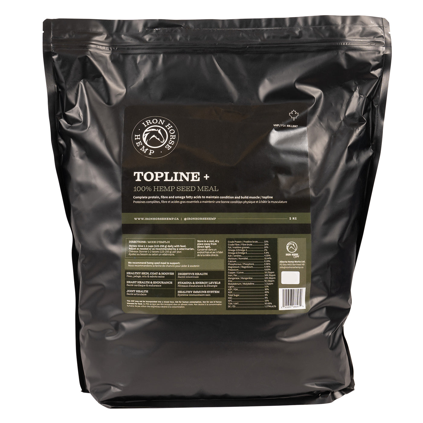 Complete Amino Acid Horse Feed Iron Horse Hemp Topline+ Equine Protein ...