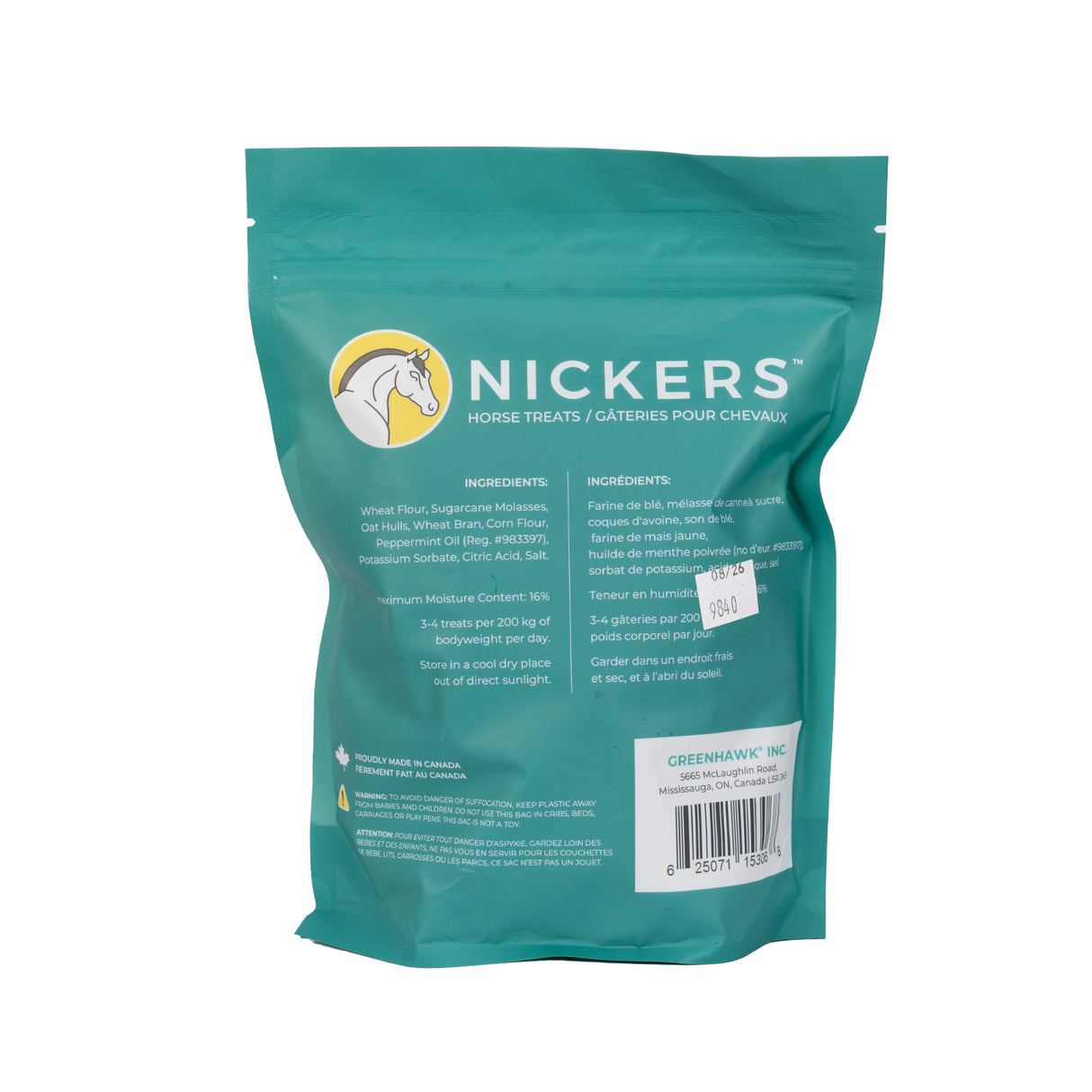 Greenline Nickers Original Muffins Horse Treats