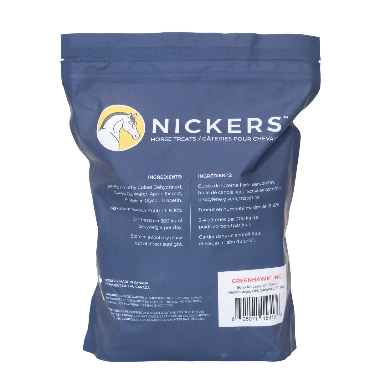 Greenline Nickers Crunchy Cubes Horse Treats