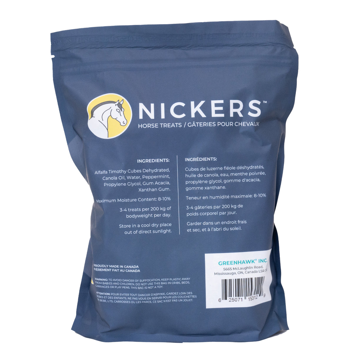 Greenline Nickers Crunchy Cubes Horse Treats