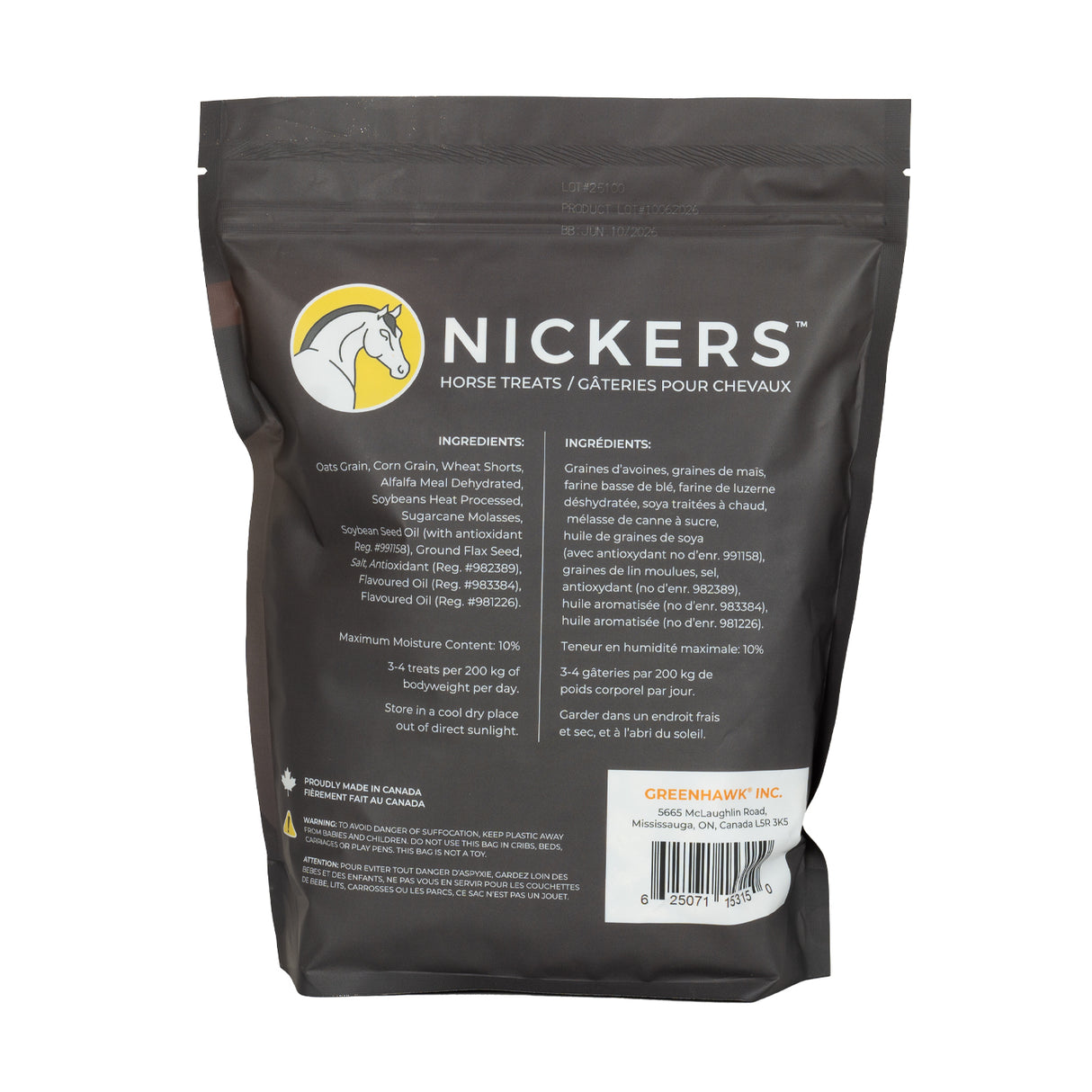 Friandises d'entraînement Greenline Nickers pour chevaux