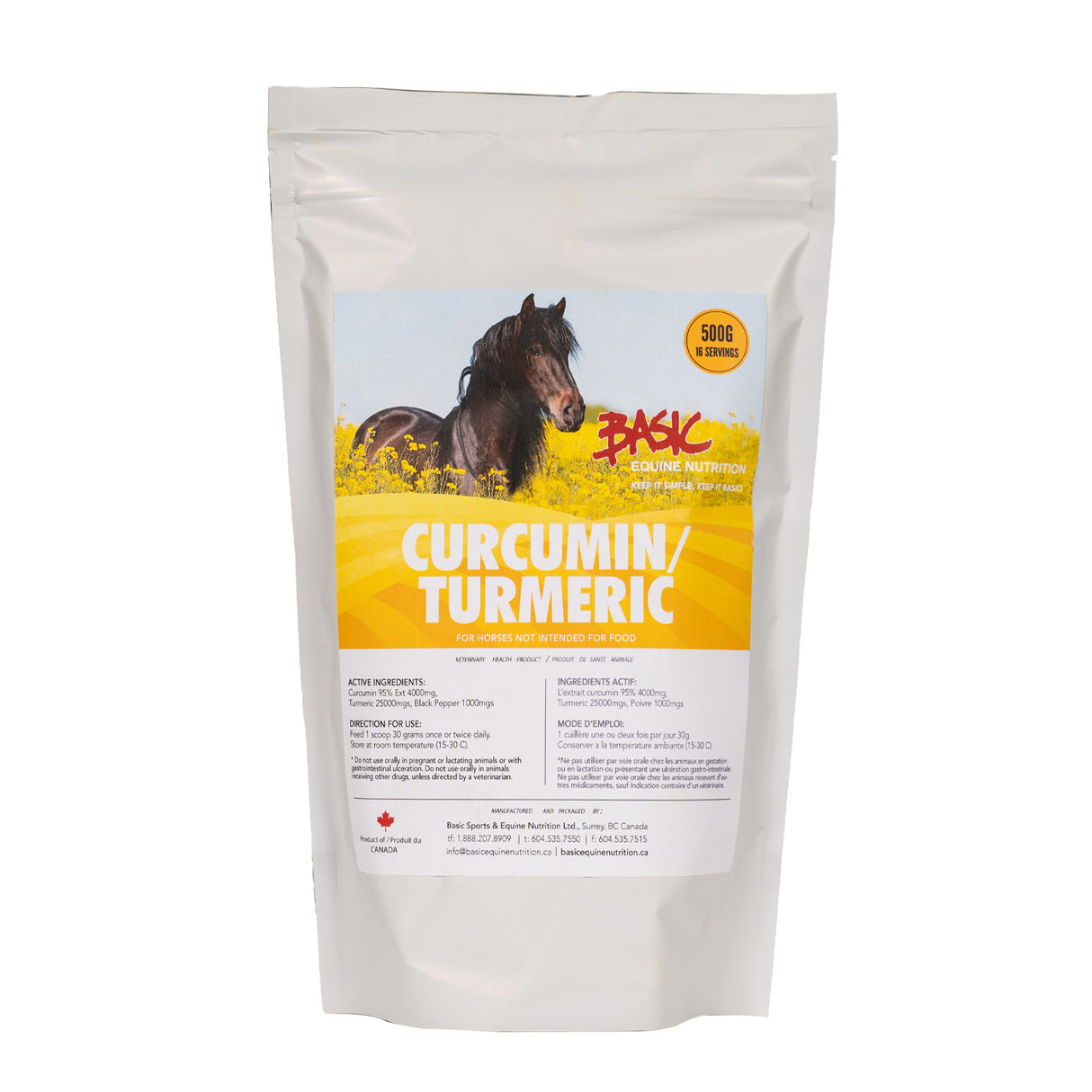 Basic Equine Nutrition Curcumin-Turmeric 500 g