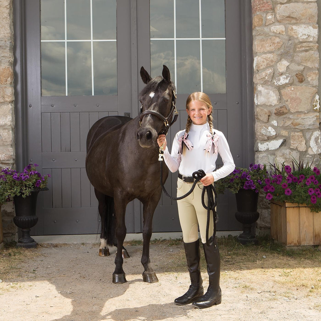 Pantalon d'équitation Brooklyn Platinum de Elation - Enfants