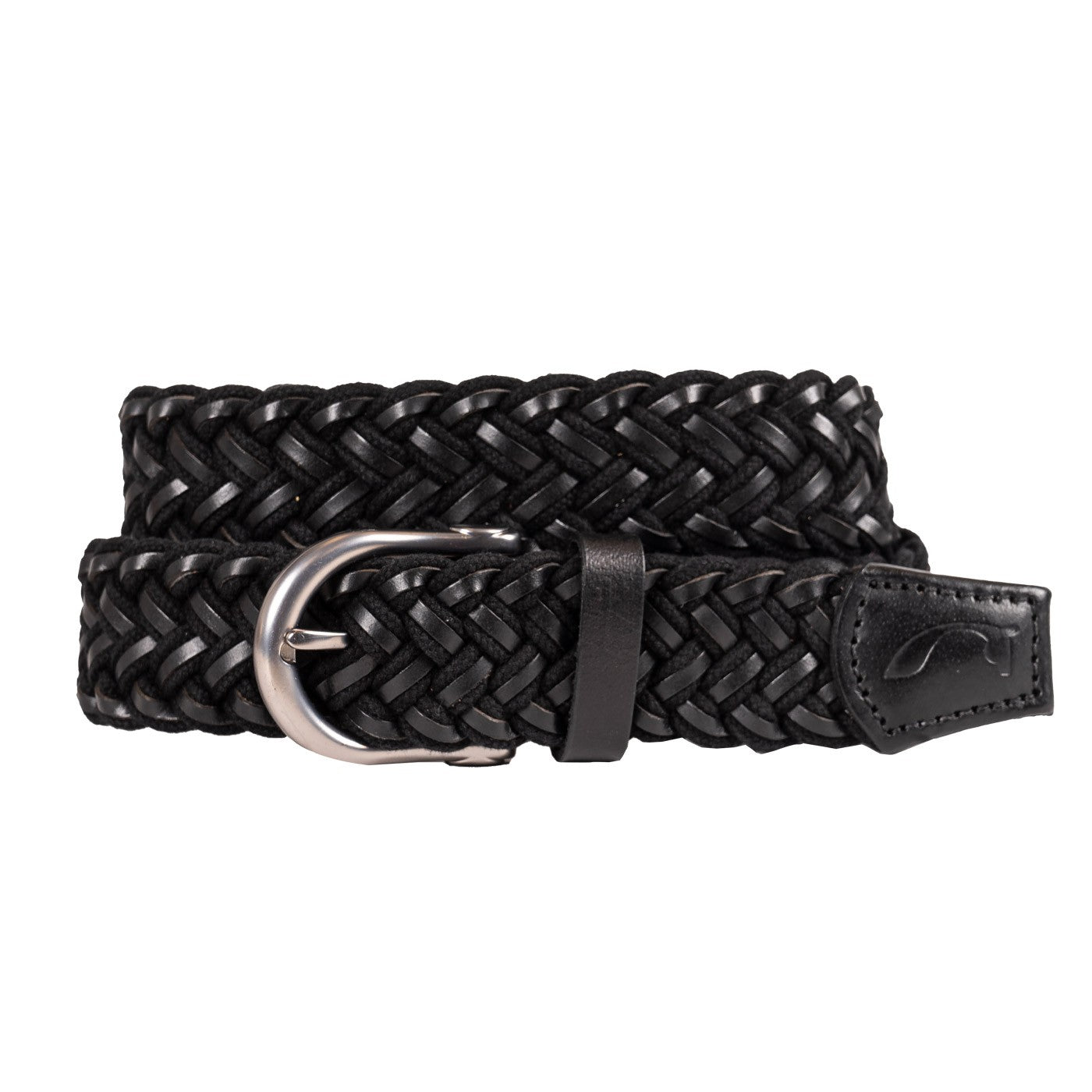 Braided leather cheap belt